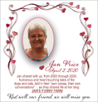 Rest in Peace, Jan Price, Jan’s Funny&nbsp;Farm